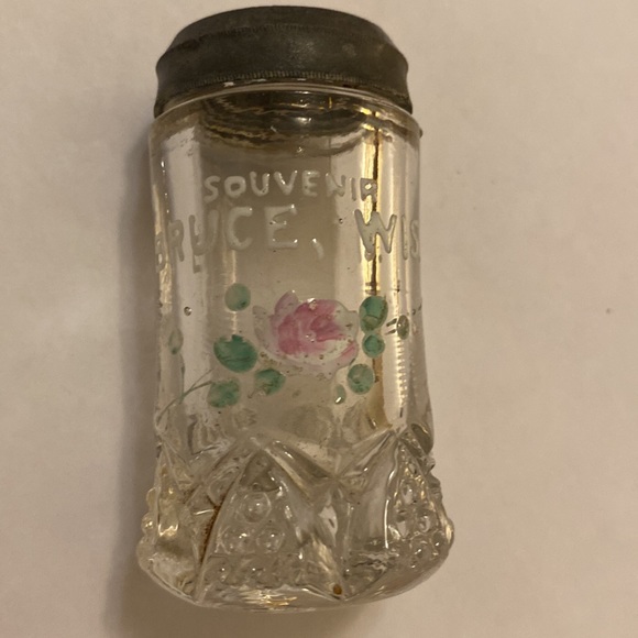 Souvenir piece Bruce Wisconsin flower decorative stars on metal top rare unique - Picture 16 of 16